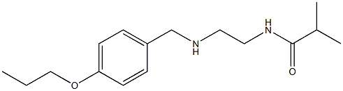 2-methyl-N-(2-{[(4-propoxyphenyl)methyl]amino}ethyl)propanamide Structure