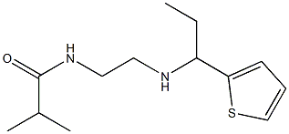 2-methyl-N-(2-{[1-(thiophen-2-yl)propyl]amino}ethyl)propanamide Structure