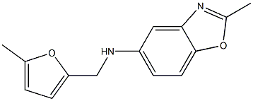 2-methyl-N-[(5-methylfuran-2-yl)methyl]-1,3-benzoxazol-5-amine Struktur