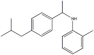 2-methyl-N-{1-[4-(2-methylpropyl)phenyl]ethyl}aniline Structure