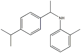 2-methyl-N-{1-[4-(propan-2-yl)phenyl]ethyl}aniline 结构式