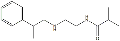 2-methyl-N-{2-[(2-phenylpropyl)amino]ethyl}propanamide 化学構造式