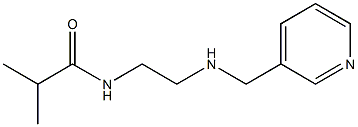 2-methyl-N-{2-[(pyridin-3-ylmethyl)amino]ethyl}propanamide,,结构式