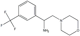 2-morpholin-4-yl-1-[3-(trifluoromethyl)phenyl]ethanamine,,结构式