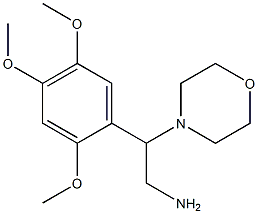 2-morpholin-4-yl-2-(2,4,5-trimethoxyphenyl)ethanamine Structure