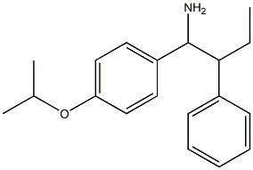 2-phenyl-1-[4-(propan-2-yloxy)phenyl]butan-1-amine,,结构式