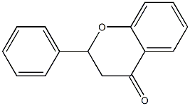 2-phenyl-3,4-dihydro-2H-1-benzopyran-4-one Structure