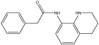 2-phenyl-N-(1,2,3,4-tetrahydroquinolin-8-yl)acetamide Struktur