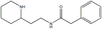 2-phenyl-N-(2-piperidin-2-ylethyl)acetamide Struktur