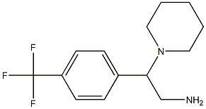 2-piperidin-1-yl-2-[4-(trifluoromethyl)phenyl]ethanamine,,结构式