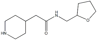 2-piperidin-4-yl-N-(tetrahydrofuran-2-ylmethyl)acetamide 结构式