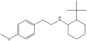 2-tert-butyl-N-[2-(4-methoxyphenyl)ethyl]cyclohexan-1-amine,,结构式