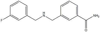 3-({[(3-fluorophenyl)methyl]amino}methyl)benzamide