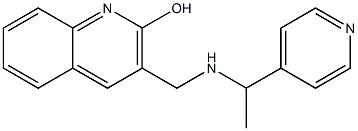 3-({[1-(pyridin-4-yl)ethyl]amino}methyl)quinolin-2-ol Structure