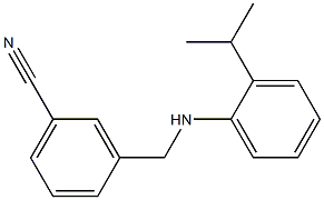 3-({[2-(propan-2-yl)phenyl]amino}methyl)benzonitrile 化学構造式