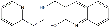 3-({[2-(pyridin-2-yl)ethyl]amino}methyl)quinolin-2-ol Structure