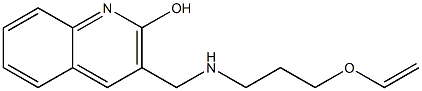 3-({[3-(ethenyloxy)propyl]amino}methyl)quinolin-2-ol Structure