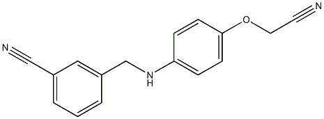 3-({[4-(cyanomethoxy)phenyl]amino}methyl)benzonitrile|