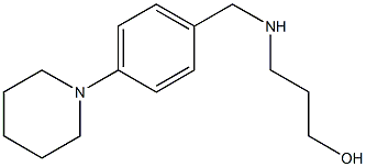 3-({[4-(piperidin-1-yl)phenyl]methyl}amino)propan-1-ol Struktur