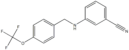  3-({[4-(trifluoromethoxy)phenyl]methyl}amino)benzonitrile