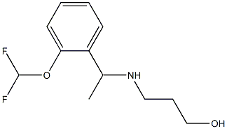 3-({1-[2-(difluoromethoxy)phenyl]ethyl}amino)propan-1-ol|