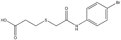 3-({2-[(4-bromophenyl)amino]-2-oxoethyl}thio)propanoic acid