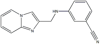 3-({imidazo[1,2-a]pyridin-2-ylmethyl}amino)benzonitrile 结构式