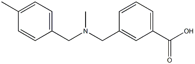 3-({methyl[(4-methylphenyl)methyl]amino}methyl)benzoic acid Structure