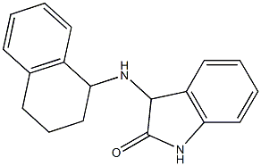 3-(1,2,3,4-tetrahydronaphthalen-1-ylamino)-2,3-dihydro-1H-indol-2-one 结构式