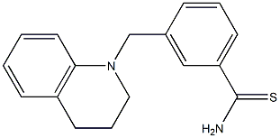 3-(1,2,3,4-tetrahydroquinolin-1-ylmethyl)benzene-1-carbothioamide Structure