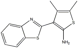 3-(1,3-benzothiazol-2-yl)-4,5-dimethylthiophen-2-amine,,结构式