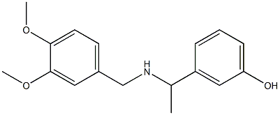 3-(1-{[(3,4-dimethoxyphenyl)methyl]amino}ethyl)phenol Structure