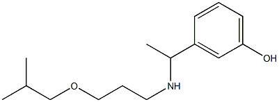  3-(1-{[3-(2-methylpropoxy)propyl]amino}ethyl)phenol