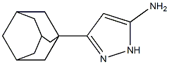3-(1-adamantyl)-1H-pyrazol-5-amine,,结构式