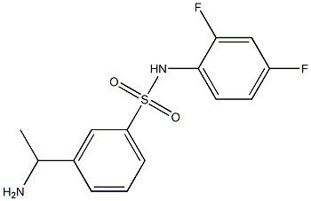 3-(1-aminoethyl)-N-(2,4-difluorophenyl)benzene-1-sulfonamide