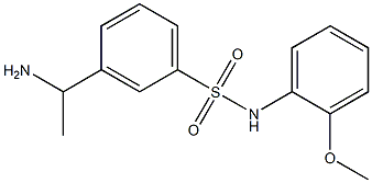 3-(1-aminoethyl)-N-(2-methoxyphenyl)benzene-1-sulfonamide