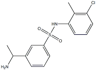 3-(1-aminoethyl)-N-(3-chloro-2-methylphenyl)benzene-1-sulfonamide