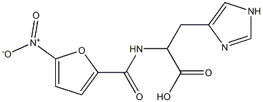3-(1H-imidazol-4-yl)-2-[(5-nitrofuran-2-yl)formamido]propanoic acid Structure