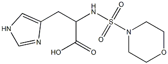 3-(1H-imidazol-4-yl)-2-[(morpholine-4-sulfonyl)amino]propanoic acid Structure