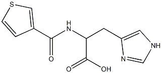 3-(1H-imidazol-4-yl)-2-[(thien-3-ylcarbonyl)amino]propanoic acid Structure