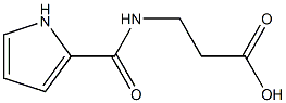 3-(1H-pyrrol-2-ylformamido)propanoic acid 化学構造式