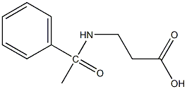 3-(1-phenylacetamido)propanoic acid Struktur