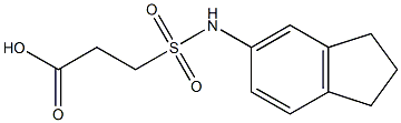 3-(2,3-dihydro-1H-inden-5-ylsulfamoyl)propanoic acid Structure