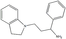 3-(2,3-dihydro-1H-indol-1-yl)-1-phenylpropan-1-amine