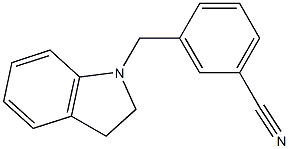 3-(2,3-dihydro-1H-indol-1-ylmethyl)benzonitrile