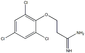 3-(2,4,6-trichlorophenoxy)propanimidamide,,结构式