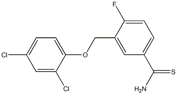 3-(2,4-dichlorophenoxymethyl)-4-fluorobenzene-1-carbothioamide