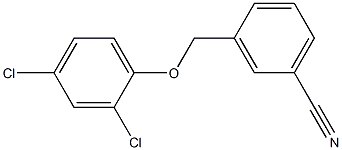 3-(2,4-dichlorophenoxymethyl)benzonitrile Structure