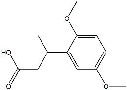 3-(2,5-dimethoxyphenyl)butanoic acid,,结构式