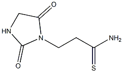 3-(2,5-dioxoimidazolidin-1-yl)propanethioamide 化学構造式